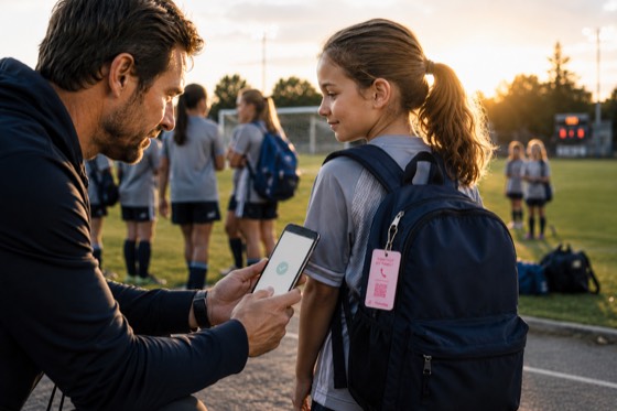 A coach reaches a parent after practice
